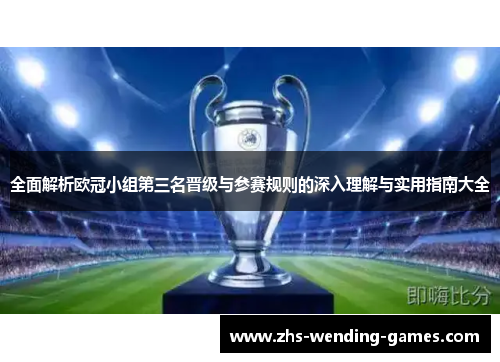 全面解析欧冠小组第三名晋级与参赛规则的深入理解与实用指南大全
